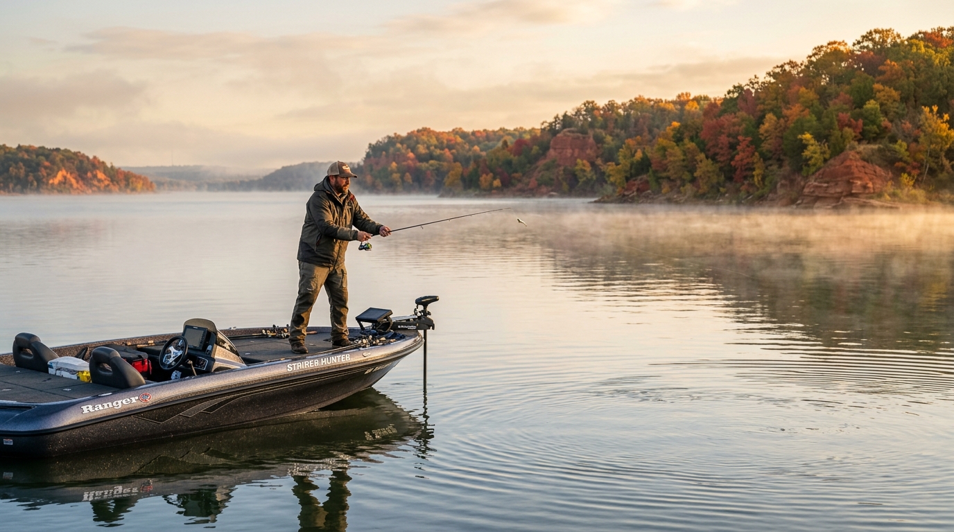 How to Fish Lake Texoma During the Fall Turnover: Striper Tactics & Thermocline Shifts