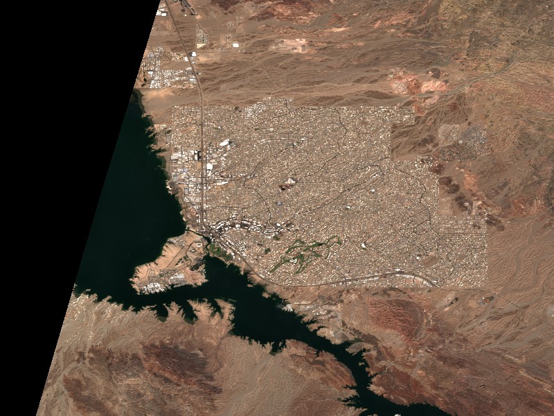 Copernicus Sentinel-2 true-color satellite capture of Lake Havasu