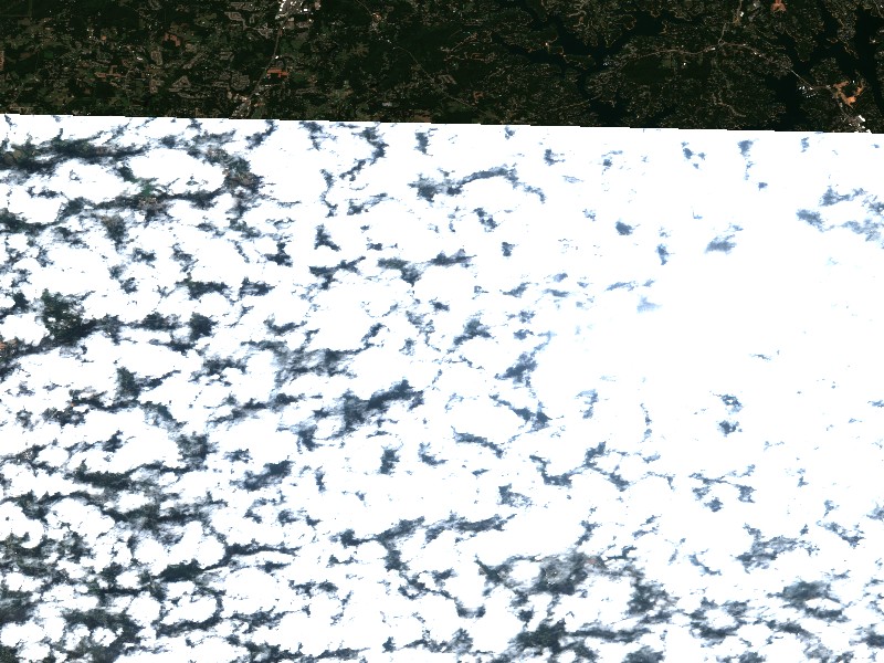 Copernicus Sentinel-2 true-color satellite capture of Lake Lanier